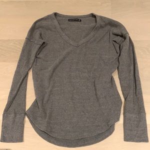 long sleeve waffle shirt